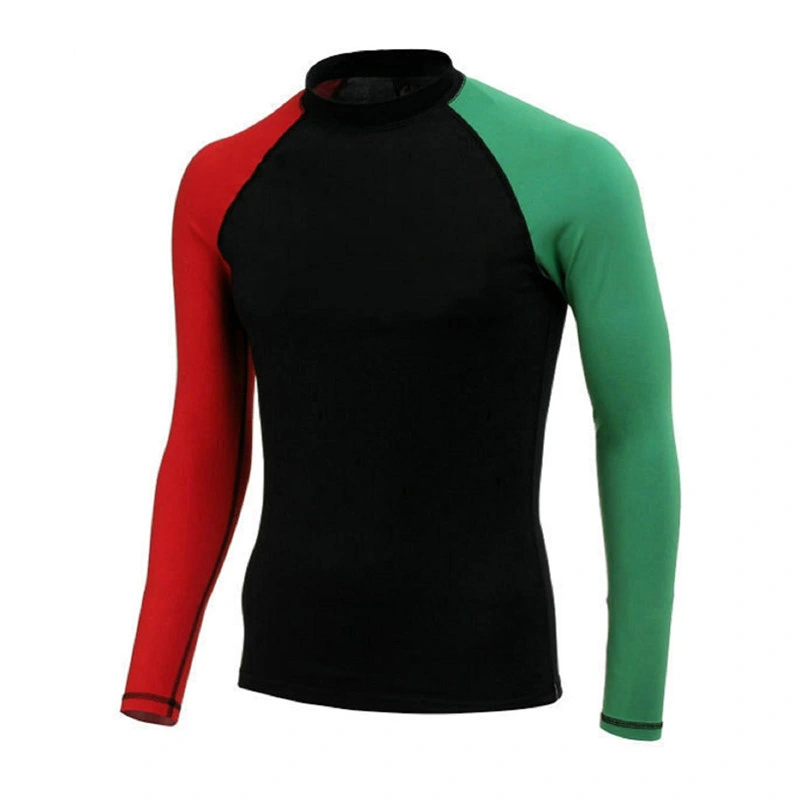 Kayak Rashguards Long Sleeve Elastic Round Neck Upf 50+ Rash Guard for Swimwear